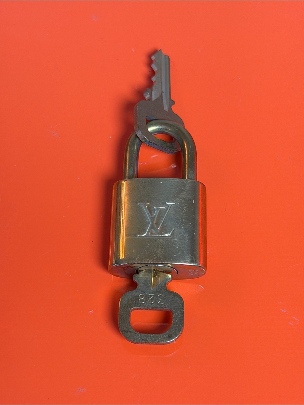 Louis Vuitton Brass Padlock with Keys